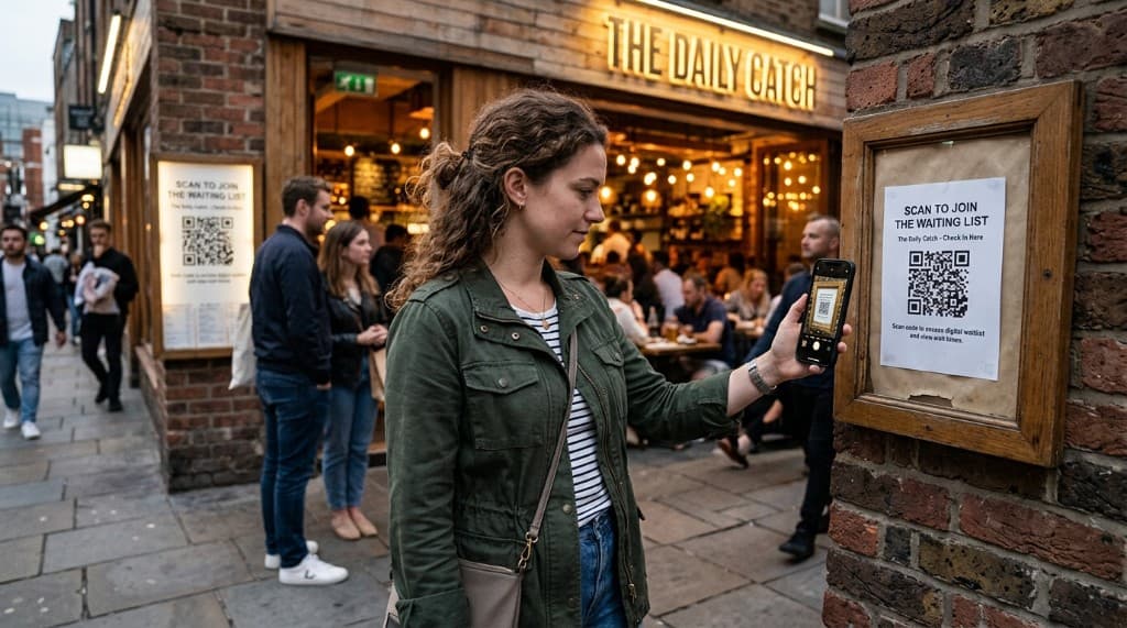 店頭でQRを読み取る